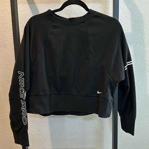 Nike Pro crop sweatshirt